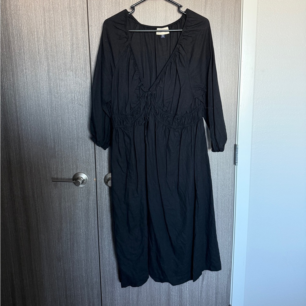 Universal Thread Elegant Black Long Sleeve Dress